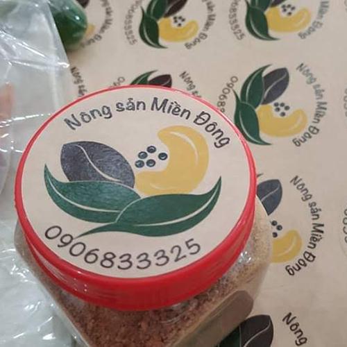Tem nhãn dán nắp chai nhựa