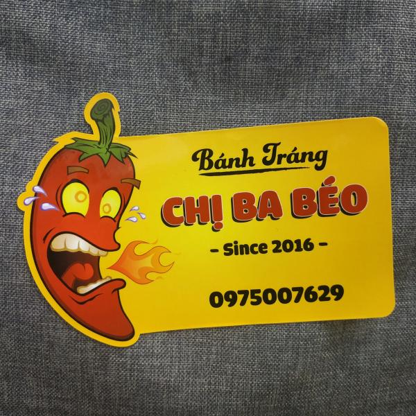 Tem bánh tráng trộn Chị Ba Béo
