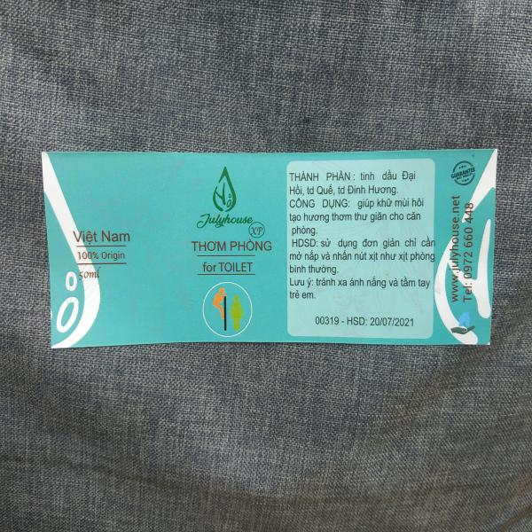 Nhãn tinh dầu sả