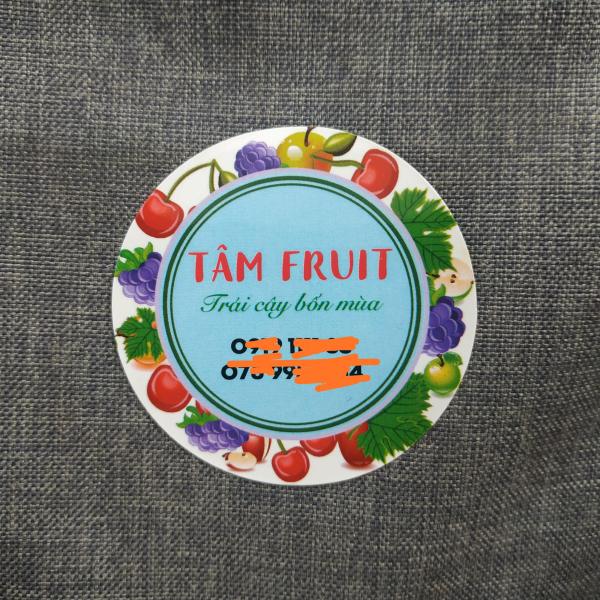 Nhãn trái cây Tâm Fruit