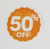 tem nhãn khuyễn mãi 50%