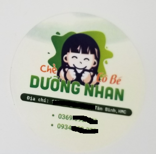 Tem nhãn chè cô bé dưỡng nhan