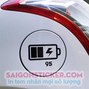 TEM DÁN BÌNH XĂNG XE HƠI